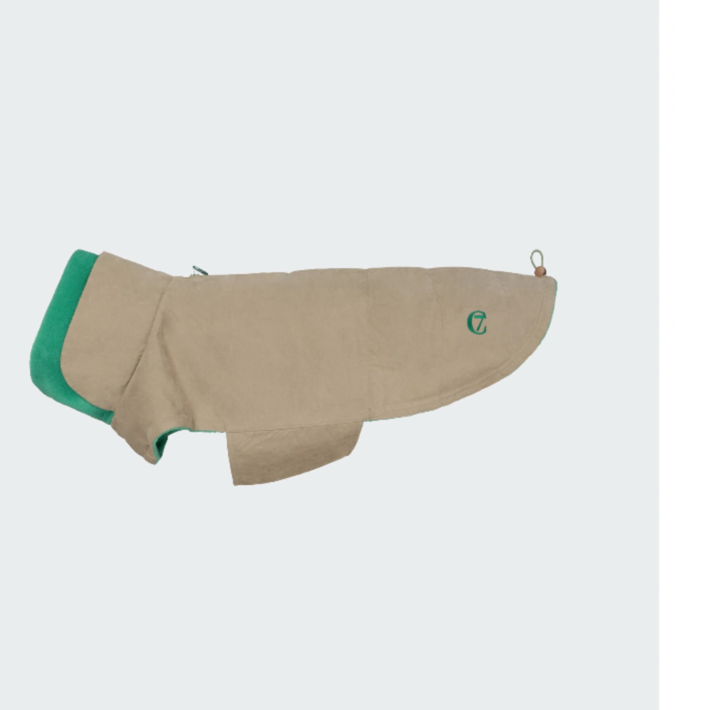 Hundemantel waxed cotton sand 4