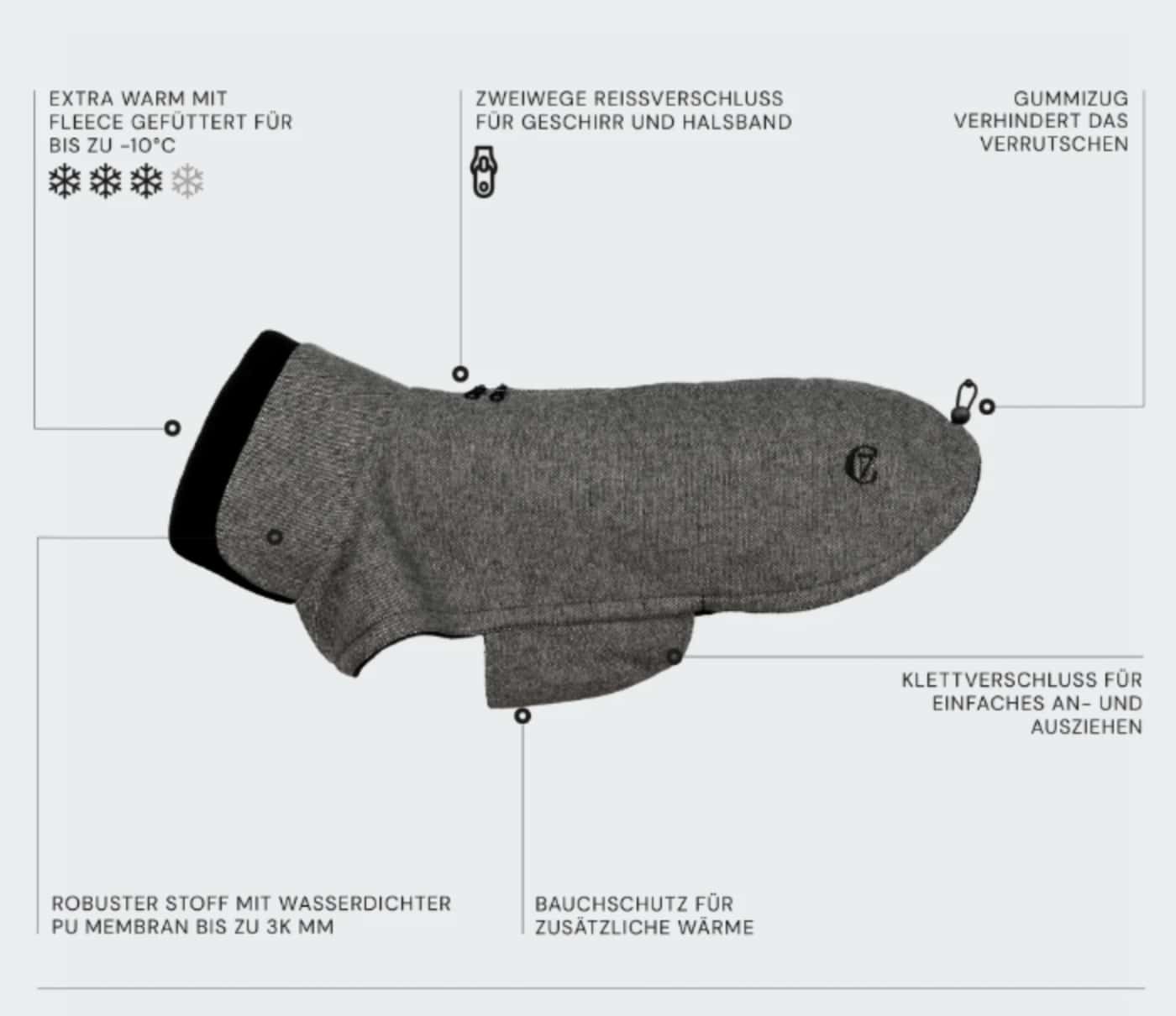 Hundemantel Brooklyn Tweed black_1